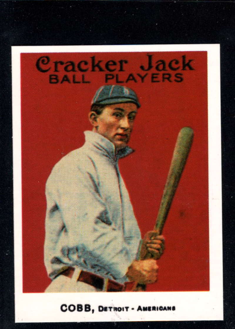 1915 Cracker Jack MLB Baseball Card (Reprint 1993) #30 Ty Cobb Detroit Tigers  2.25 by 3 Inch Trading Card