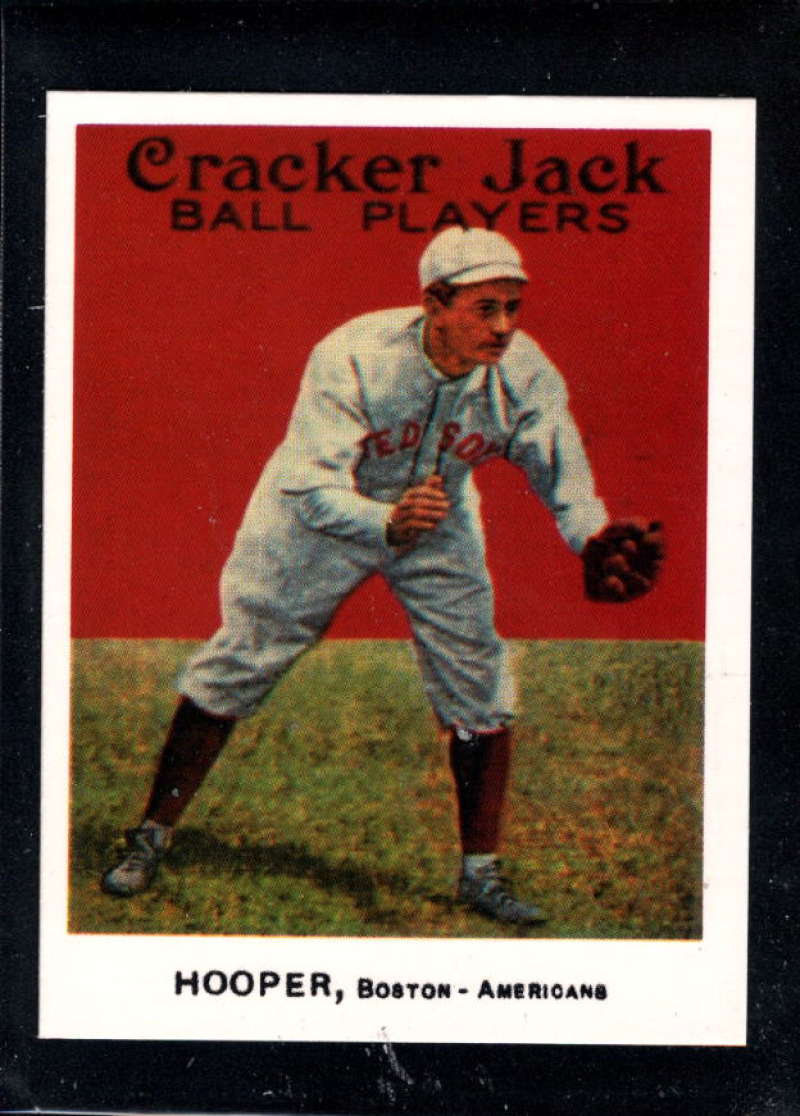 1915 Cracker Jack MLB Baseball Card (Reprint 1993) #35 Harry Hooper Boston Red Sox  2.25 by 3 Inch Trading Card