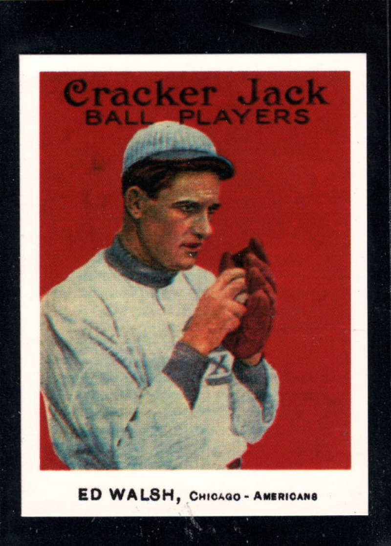 1915 Cracker Jack MLB Baseball Card (Reprint 1993) #36 Ed Walsh Chicago White Sox  2.25 by 3 Inch Trading Card