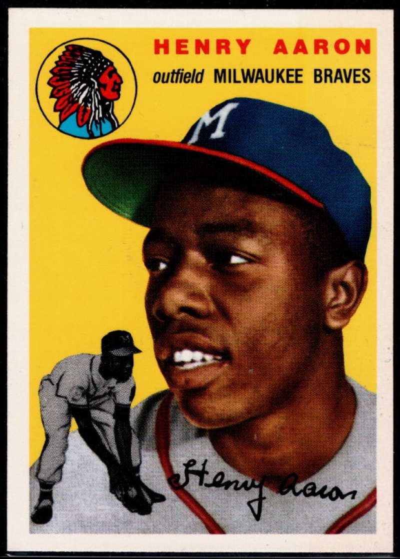 1994 Topps Archives 1954 Baseball #128 Hank Aaron Milwaukee Braves 