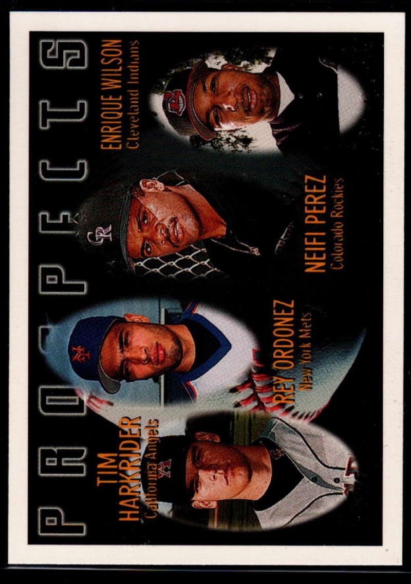 1996 Topps #427 Tim Harkrider/Rey Ordonez/Neifi Perez/Enrique Wilson NM-MT California Angels/New York Mets/Colorado Rockies/Cleveland Indians 