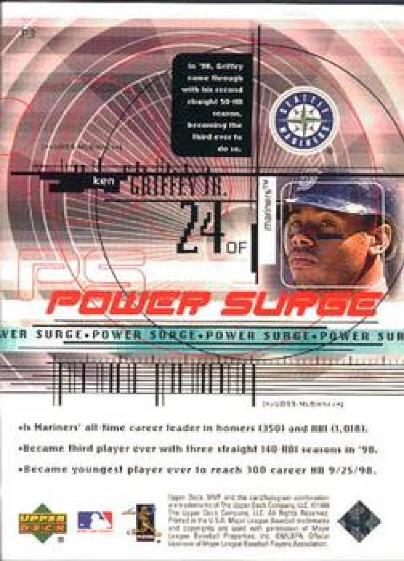 1999 Upper Deck MVP Power Surge Baseball Checklist | Ultimate Cards and  Coins