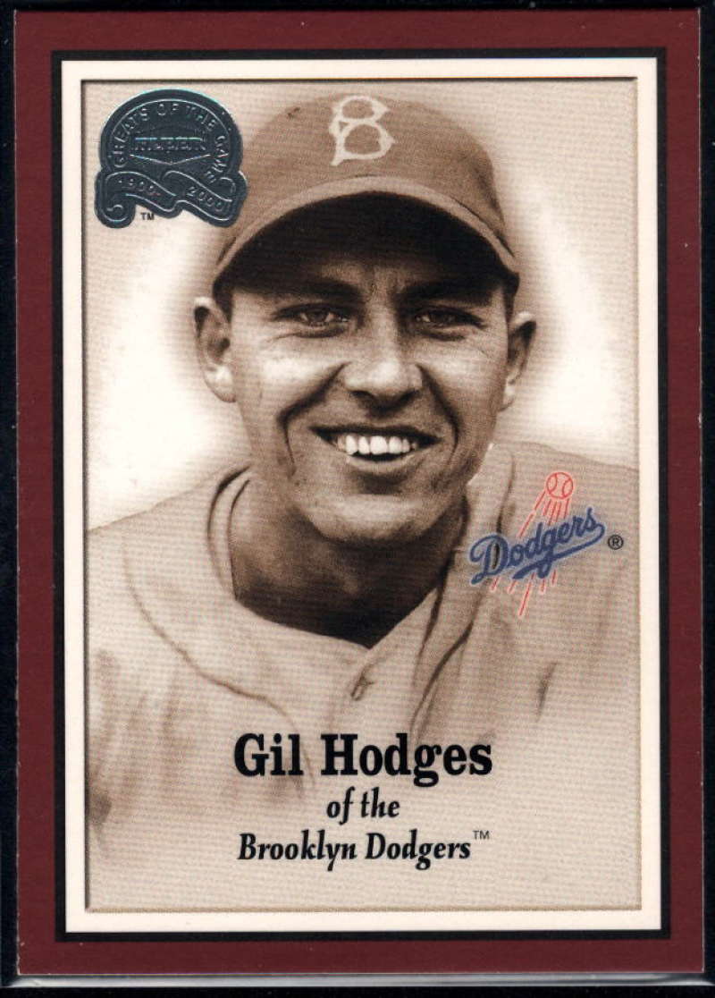 2000 Fleer Greats of the Game Gil Hodges #2 NM Near Mint Dodgers