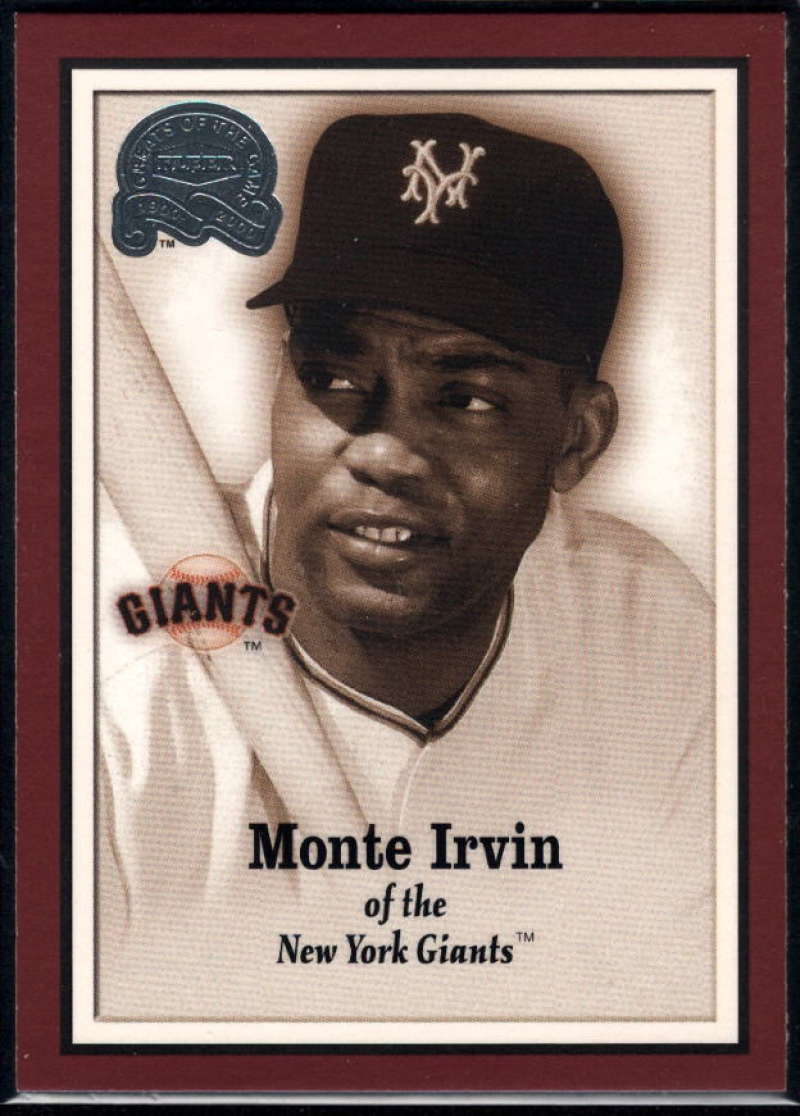 2000 Fleer Greats of the Game Monte Irvin #3 NM Near Mint NY Giants