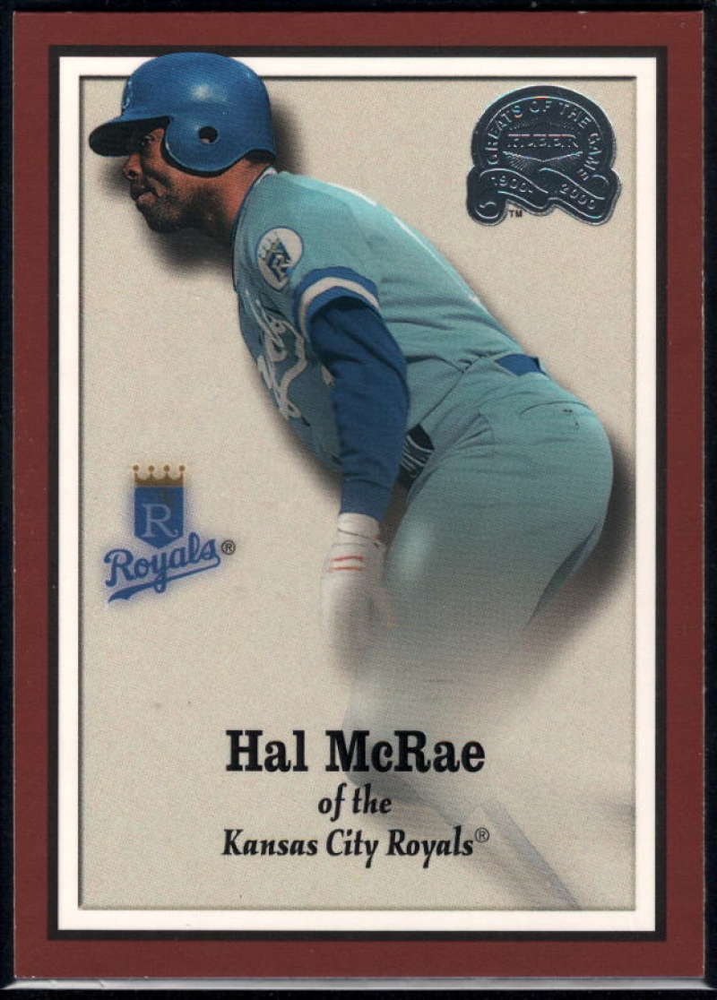 2000 Fleer Greats of the Game Hal McRae #31 NM Near Mint Royals