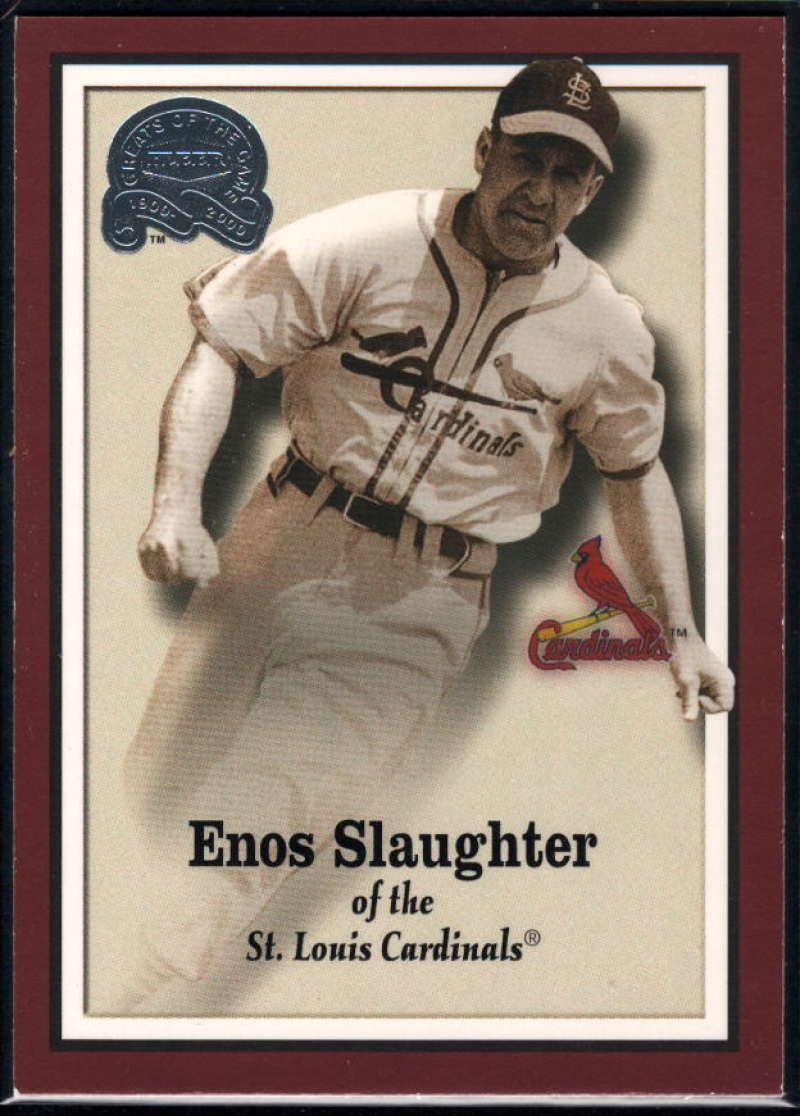 2000 Fleer Greats of the Game Enos Slaughter #48 NM Near Mint Cardinals