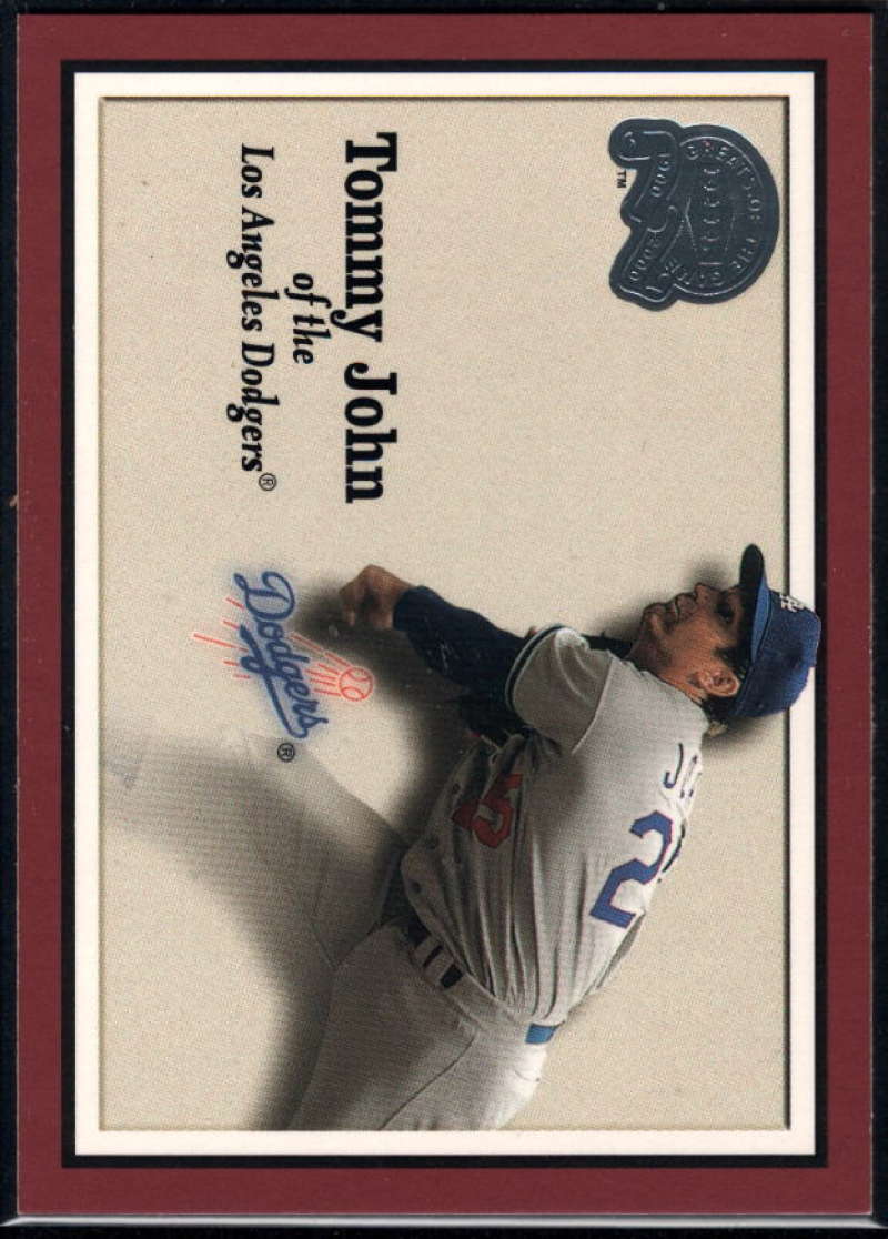 2000 Fleer Greats of the Game Tommy John #52 NM Near Mint Dodgers