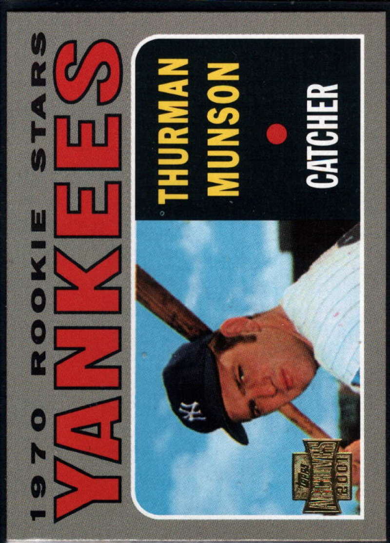 2001 Topps Archives #100 Thurman Munson 70 NM-MT New York Yankees Baseball 