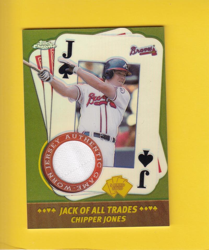 2002 Topps Chrome 5-Card Stud Jack of all Trades Relics