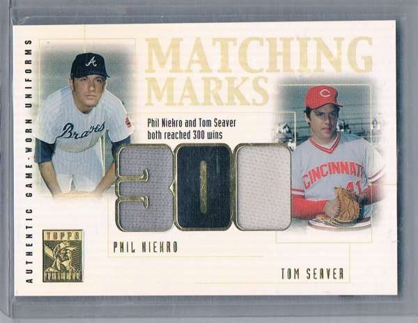 2002 Topps Tribute Matching Marks Dual Relics