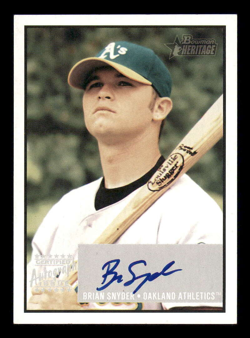 2003 Bowman Heritage Signs of Greatness