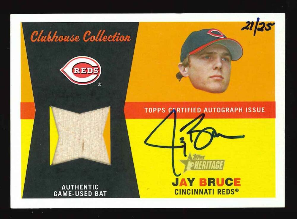 2009 Topps Heritage Clubhouse Collection Relics Autographs