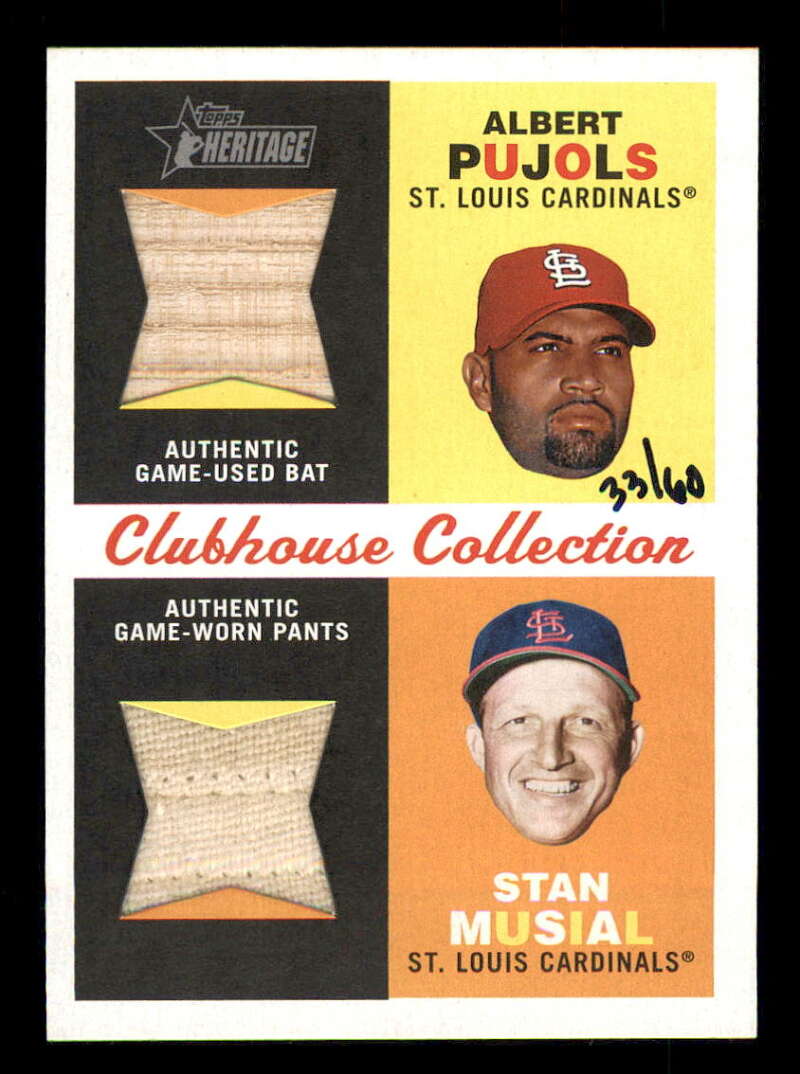 2009 Topps Heritage Clubhouse Collection Relics Dual