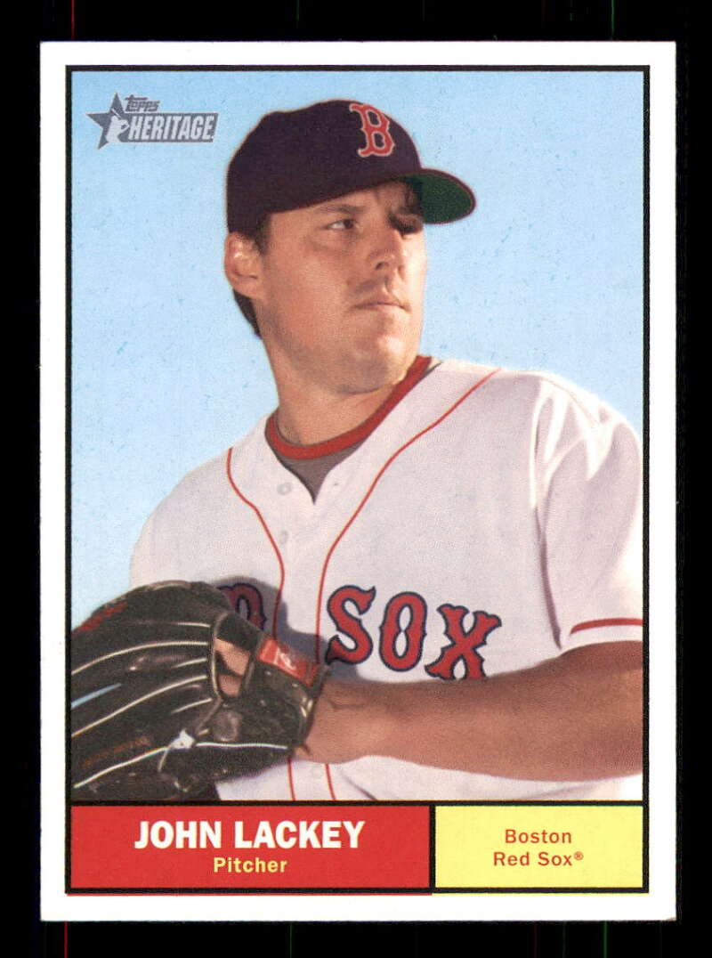 2010 Topps Heritage John Lackey #121 NM+ Red Sox