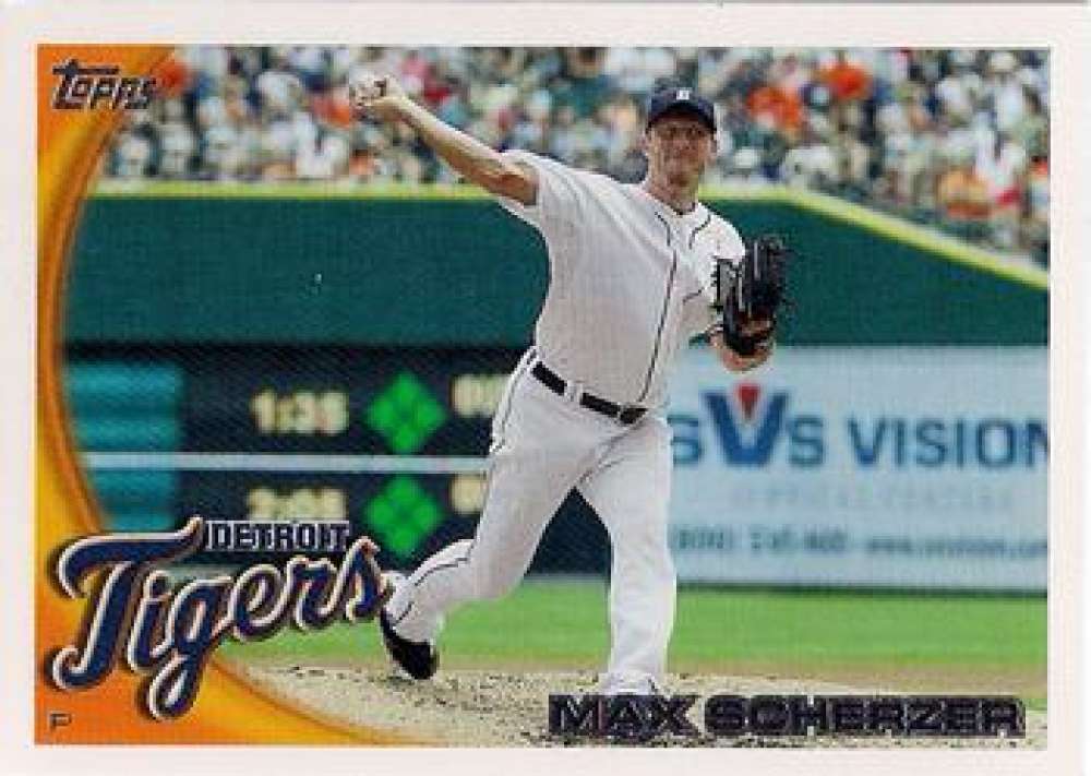 2010 Topps Update Baseball #US-13 Max Scherzer Detroit Tigers 