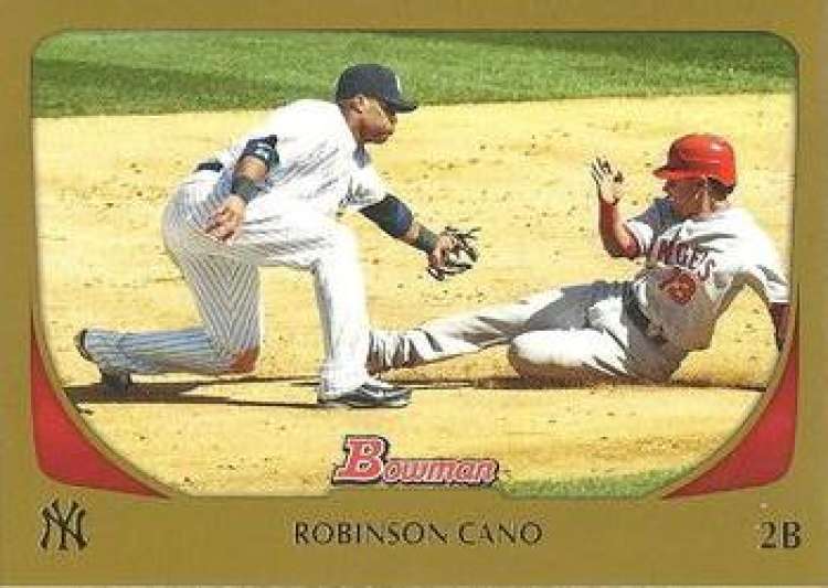 2011 Bowman Gold Robinson Cano #116 NM Near Mint Yankees