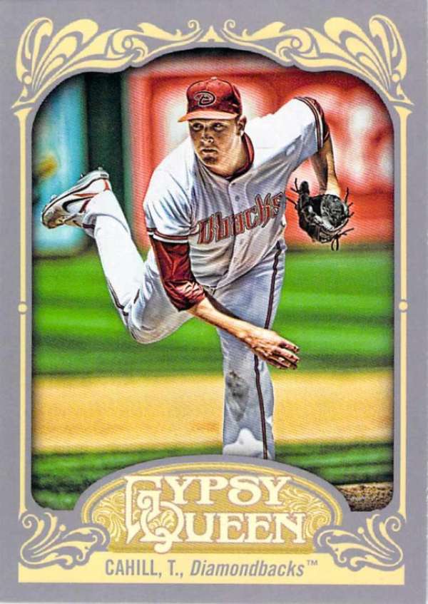 2012 Gypsy Queen Baseball #17 Trevor Cahill Arizona Diamondbacks  Official Topps MLB Trading Card