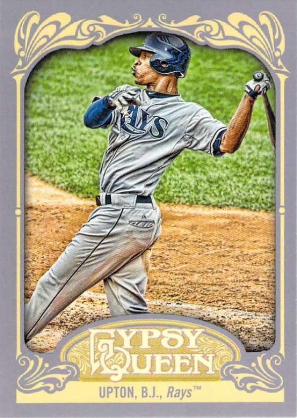 2012 Gypsy Queen Baseball #169 B.J. Upton Tampa Bay Rays  Official Topps MLB Trading Card