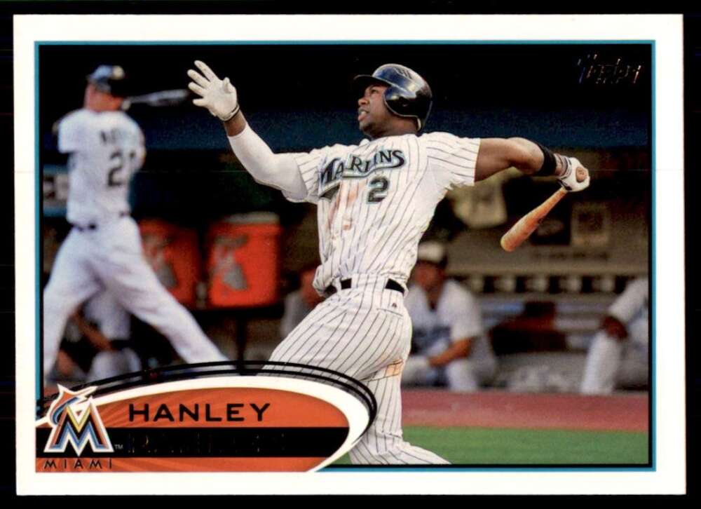 2012 Topps Series 1 Baseball #60 Hanley Ramirez Miami Marlins  Official MLB Trading Card