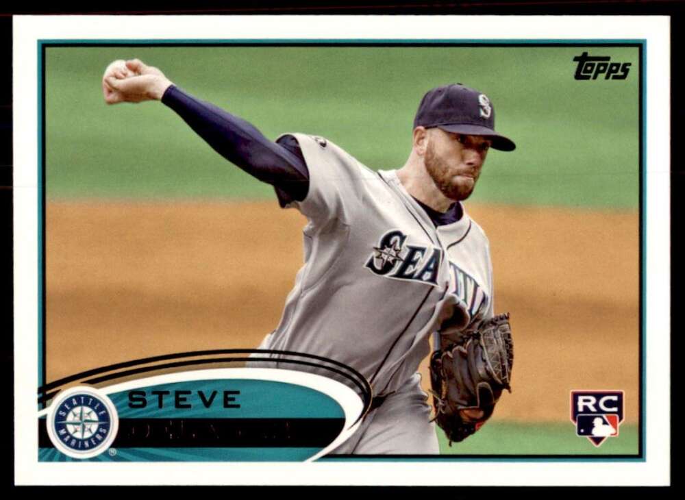 2012 Topps Series 1 Baseball #263 Steve Delabar RC Rookie Seattle Mariners  Official MLB Trading Card