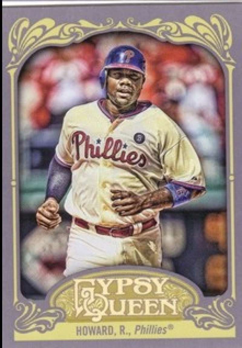 2012 Gypsy Queen Baseball #83b Ryan Howard SP Philadelphia Phillies  Official Topps MLB Trading Card