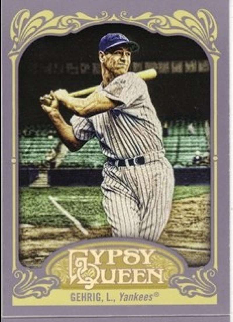 2012 Gypsy Queen Baseball #236b Lou Gehrig SP New York Yankees  Official Topps MLB Trading Card