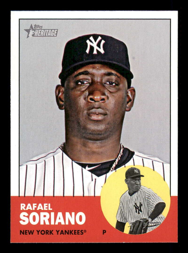 2012 Topps Heritage #155 Rafael Soriano NM-MT New York Yankees Baseball 