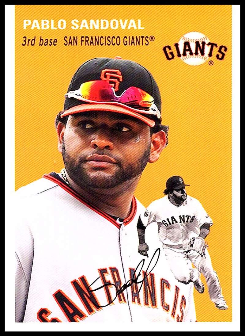 2012 Topps Archives Baseball #12 Pablo Sandoval San Francisco Giants  Official MLB Trading Card