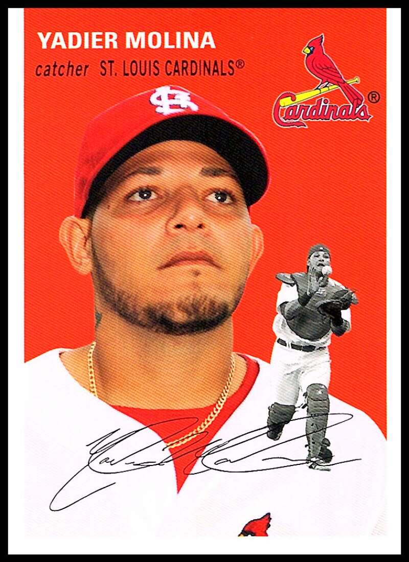2012 Topps Archives Baseball #14 Yadier Molina St. Louis Cardinals  Official MLB Trading Card