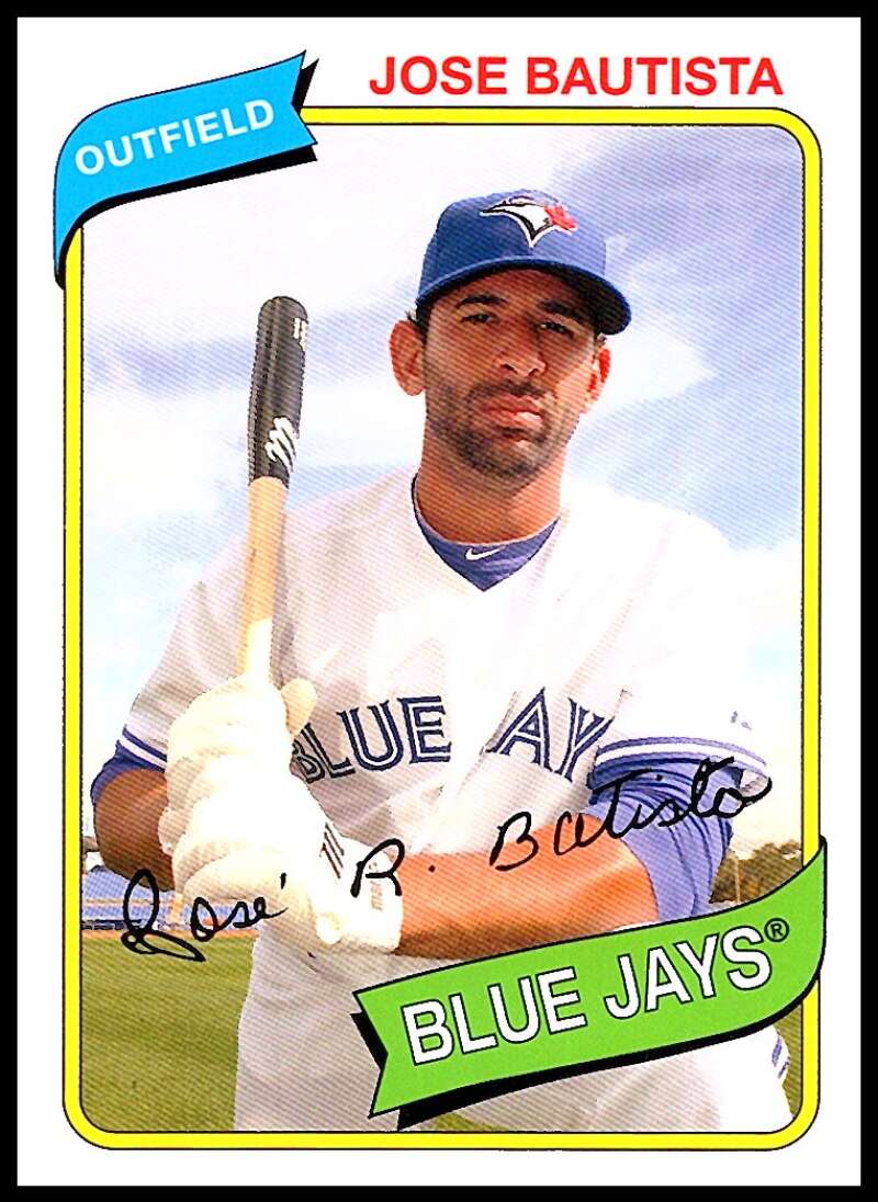 2012 Topps Archives Baseball #110 Jose Bautista Toronto Blue Jays  Official MLB Trading Card