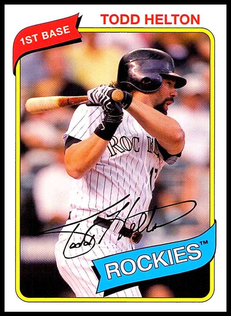 2012 Topps Archives Baseball #112 Todd Helton Colorado Rockies  Official MLB Trading Card