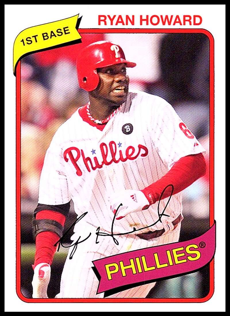 2012 Topps Archives Baseball #113 Ryan Howard Philadelphia Phillies  Official MLB Trading Card