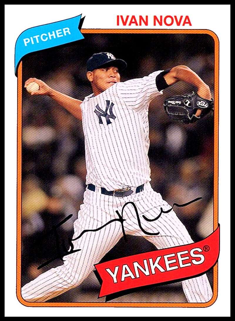 2012 Topps Archives Baseball #139 Ivan Nova New York Yankees  Official MLB Trading Card