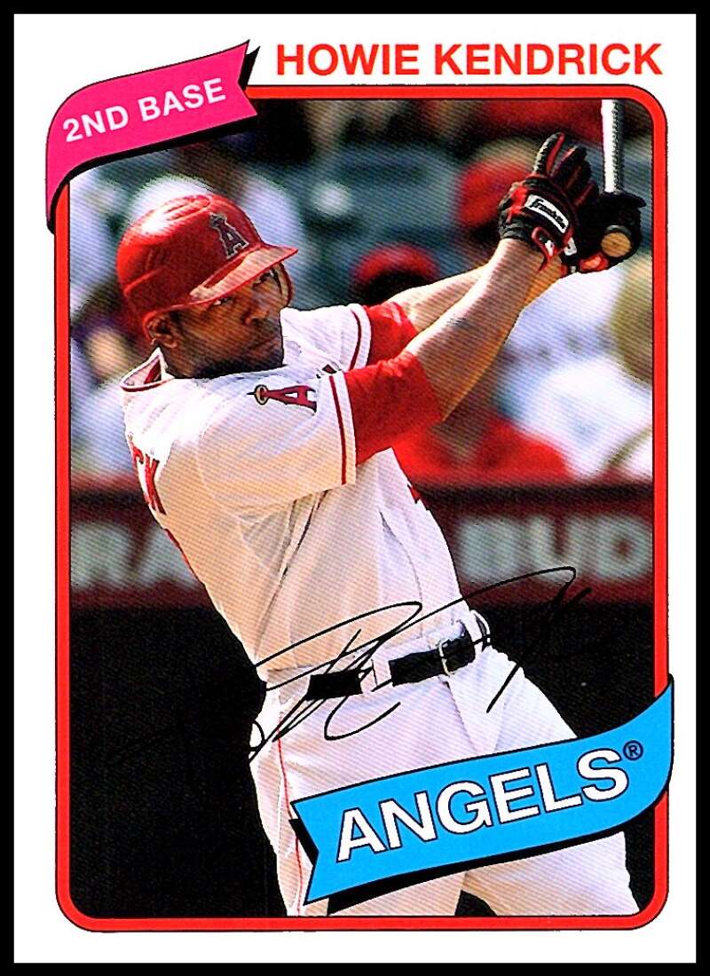 2012 Topps Archives Baseball #145 Howie Kendrick Los Angeles Angels  Official MLB Trading Card