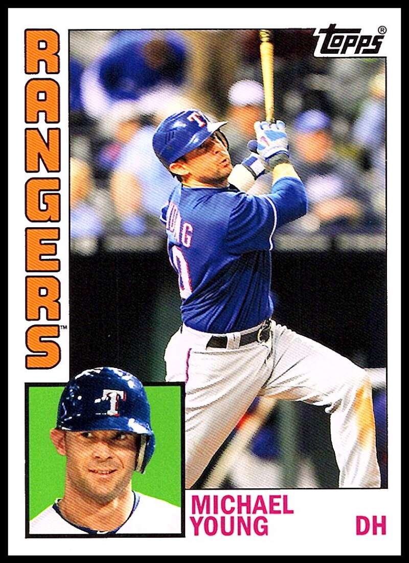 2012 Topps Archives Baseball #158 Michael Young Texas Rangers  Official MLB Trading Card