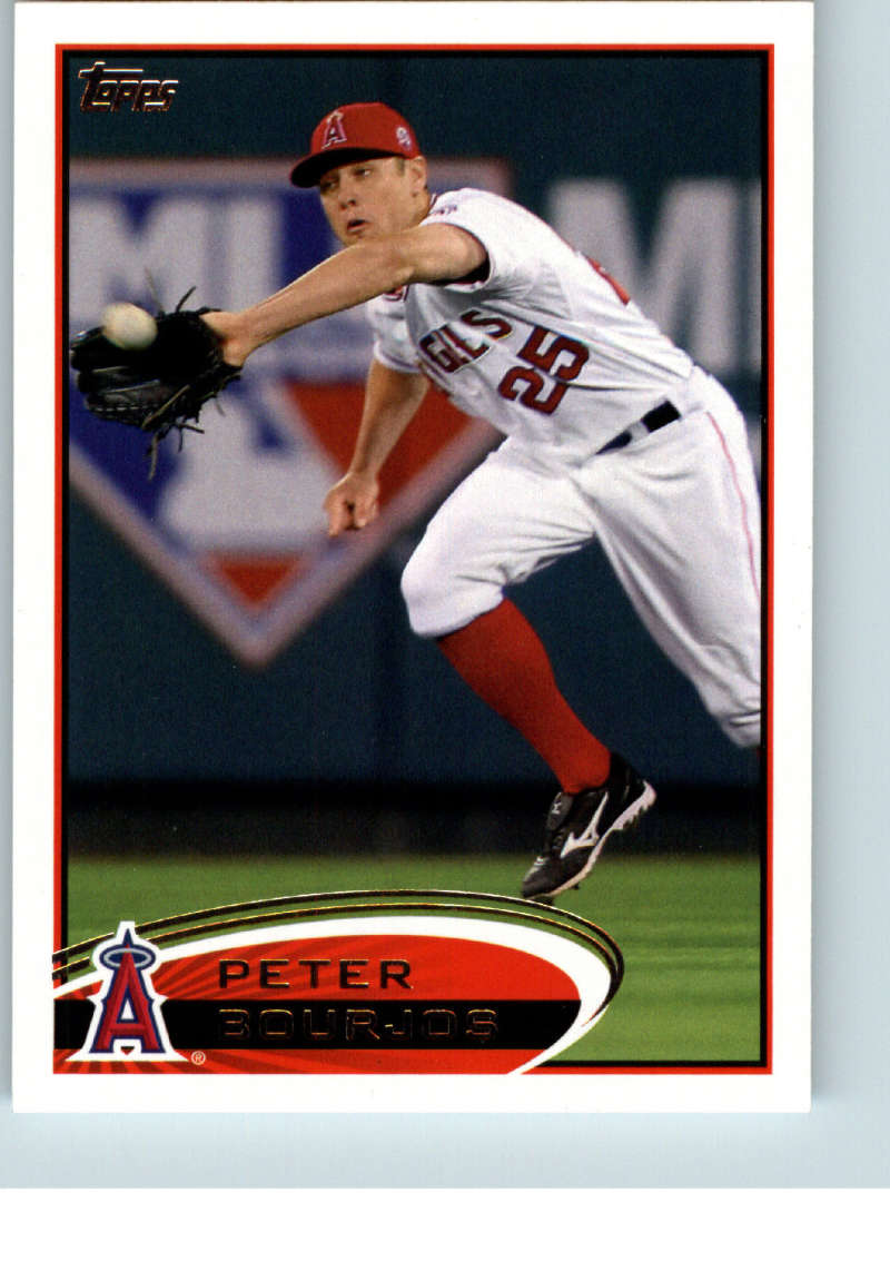 2012 Topps Series 1 Baseball #46 Peter Bourjos Los Angeles Angels  Official MLB Trading Card