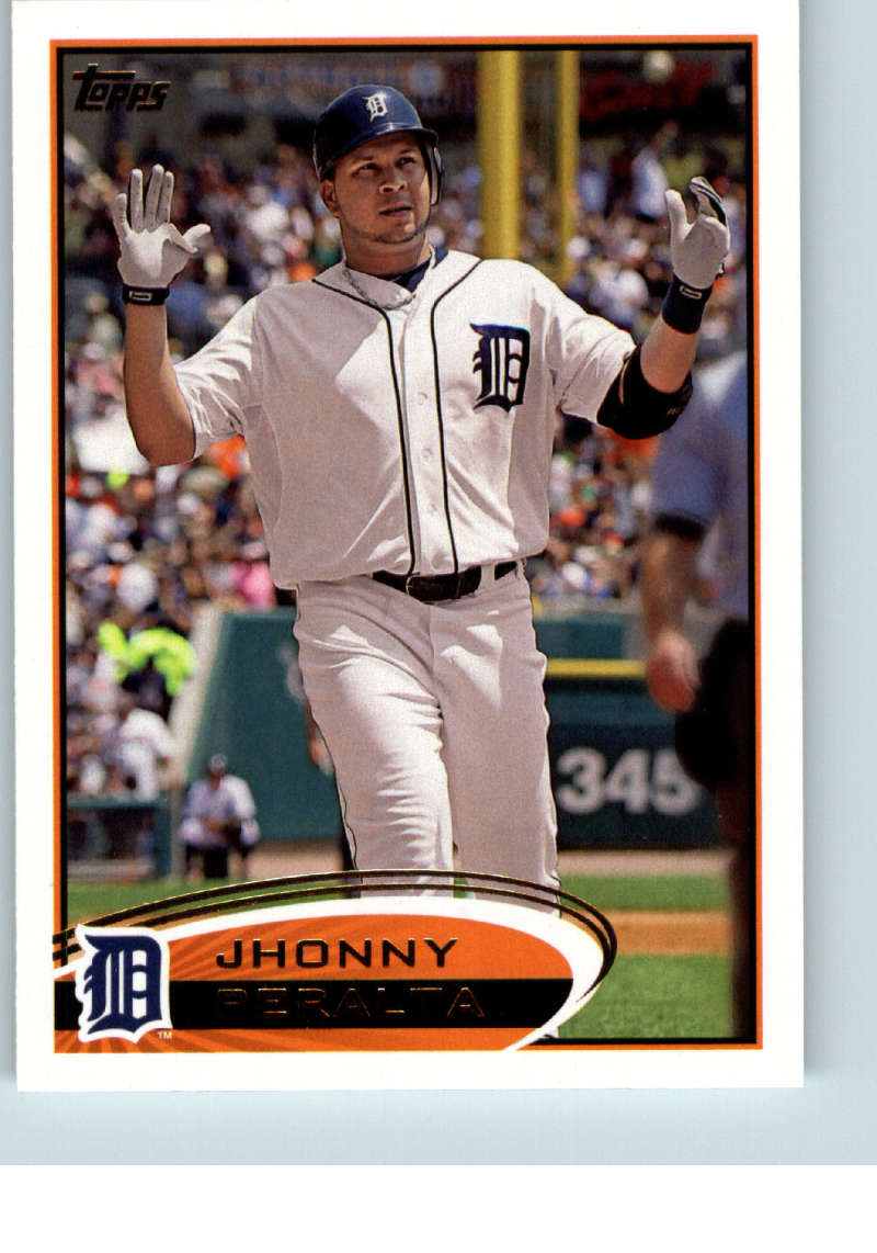 2012 Topps Series 1 Baseball #54 Jhonny Peralta Detroit Tigers  Official MLB Trading Card