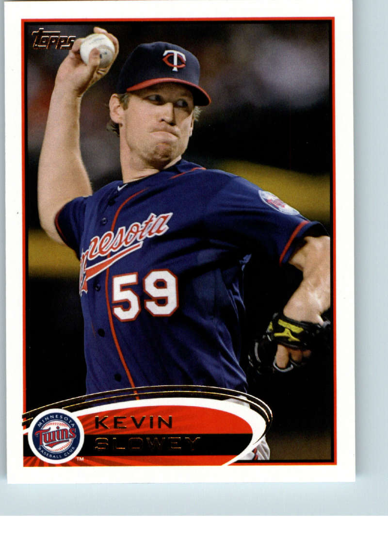 2012 Topps Series 1 Baseball #111 Kevin Slowey Minnesota Twins  Official MLB Trading Card