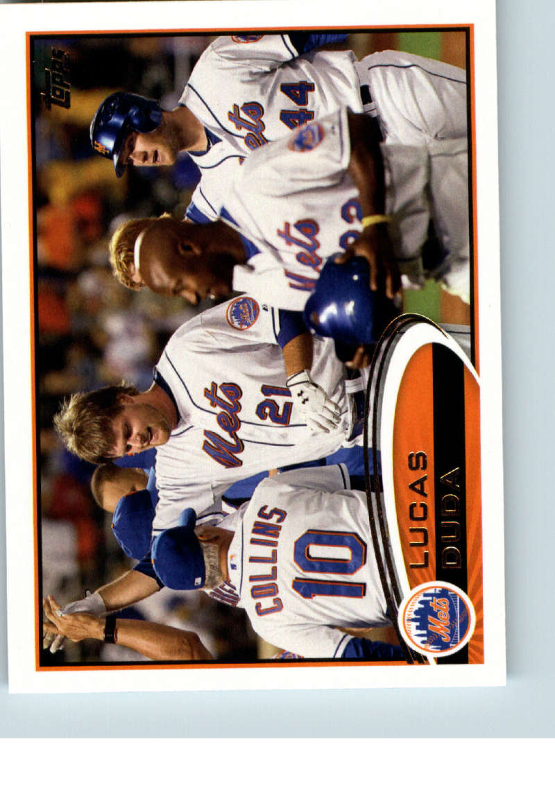 2012 Topps Series 1 Baseball #128 Lucas Duda New York Mets  Official MLB Trading Card