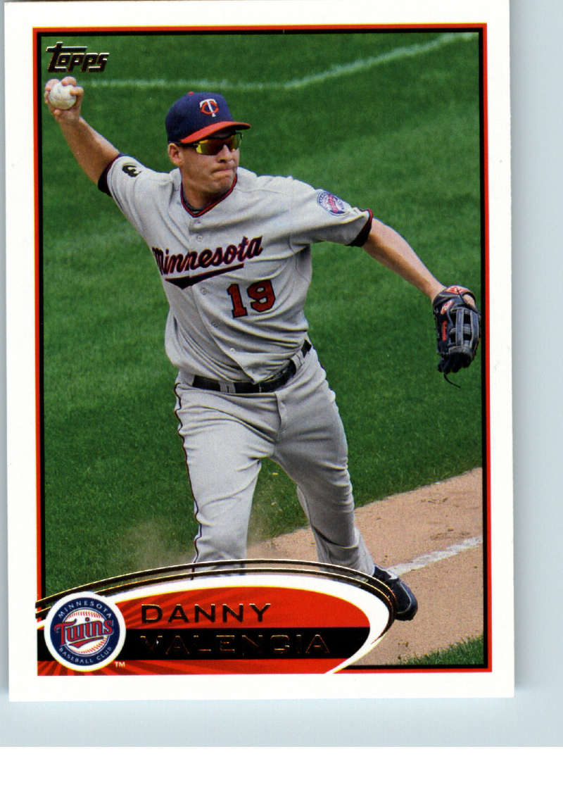 2012 Topps Series 1 Baseball #303 Danny Valencia Minnesota Twins  Official MLB Trading Card
