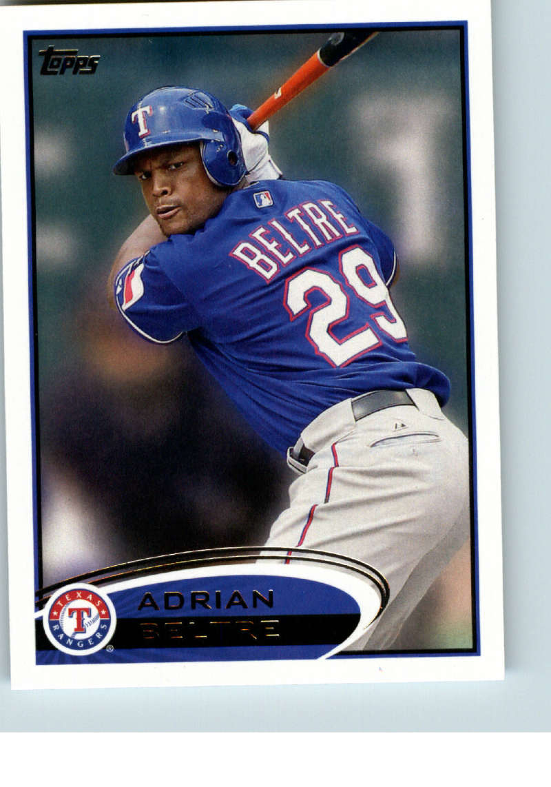 2012 Topps Series 1 Baseball #310 Adrian Beltre Texas Rangers  Official MLB Trading Card