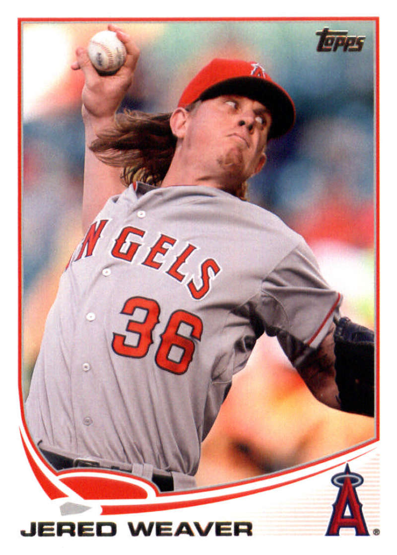 2013 Topps #36 Jered Weaver NM-MT+ Los Angeles Angels 
