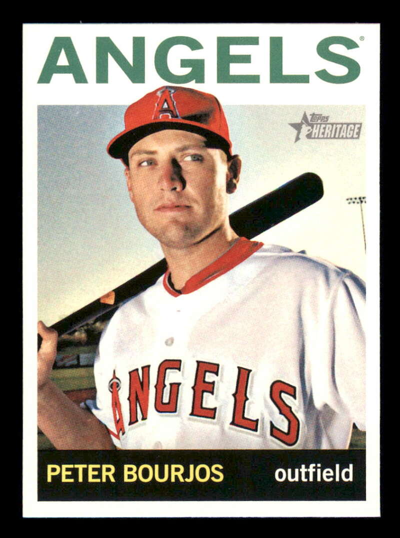 2013 Topps Heritage #48 Peter Bourjos NM-MT Los Angeles Angels Baseball 