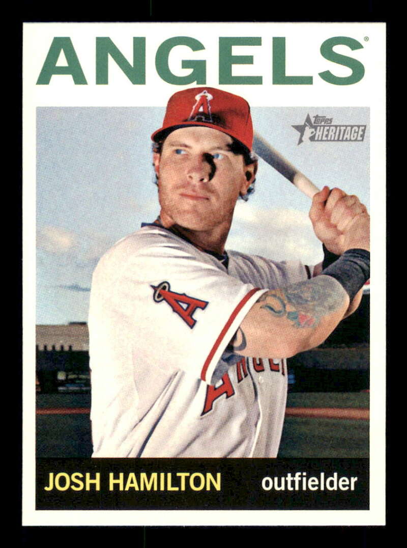 2013 Topps Heritage #246 Josh Hamilton NM-MT Los Angeles Angels Baseball 