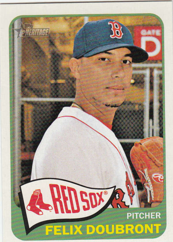 2014 Topps Heritage Felix Doubront #18 NM+ Red Sox