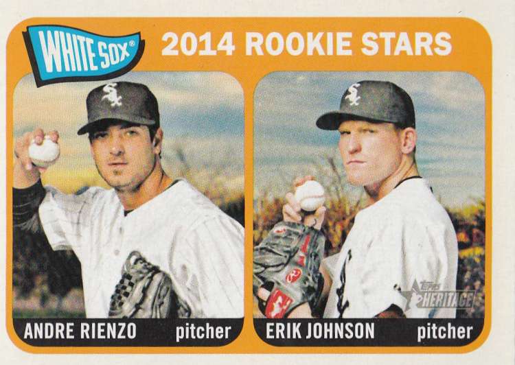 Baseball MLB 2014 Heritage #41 Andre Rienzo/Erik Johnson  RC White Sox