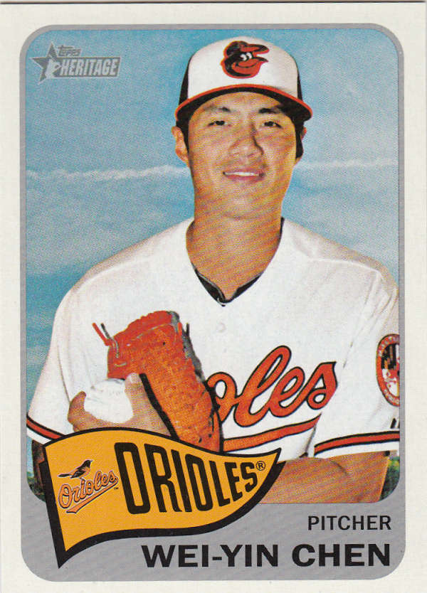 Baseball MLB 2014 Heritage #86 Wei-Yin Chen  Orioles
