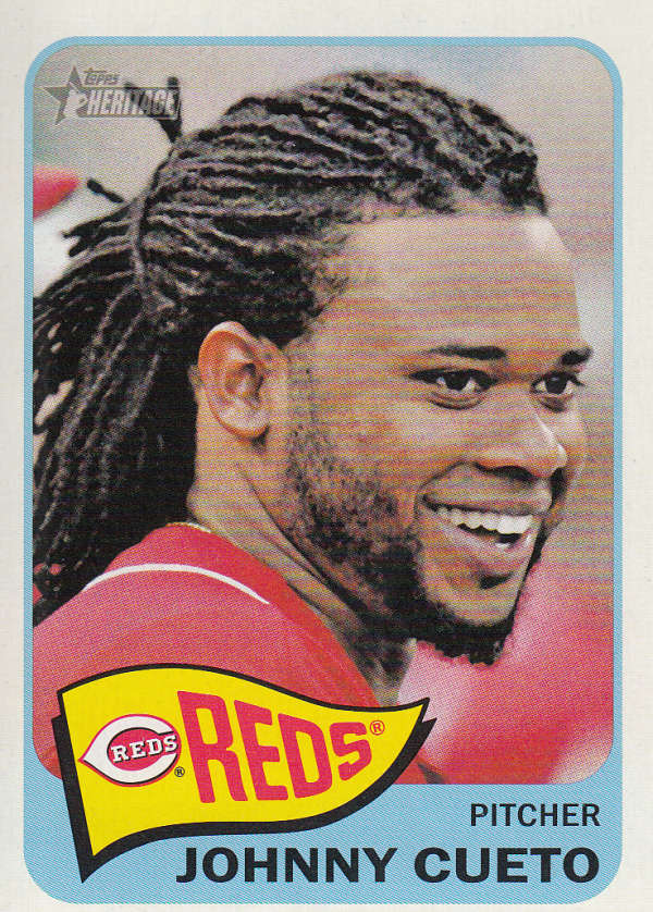 2014 Topps Heritage Johnny Cueto #123 NM+ Reds