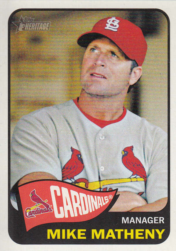 2014 Topps Heritage Mike Matheny #126 NM+ Cardinals