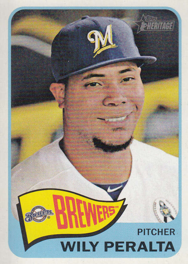 2014 Topps Heritage Wily Peralta #163 NM+ Brewers